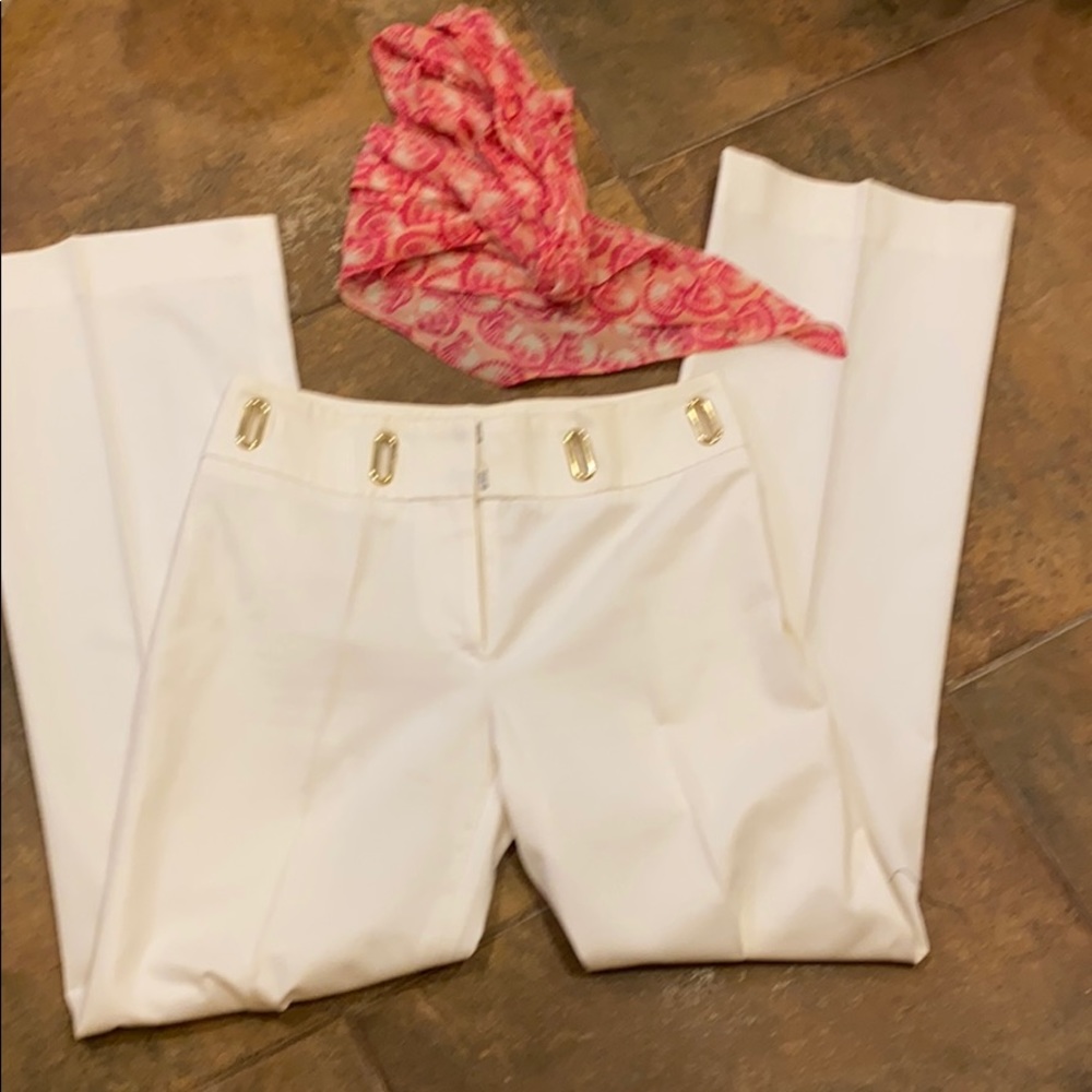 Michael Kors white cotton pants sz 2